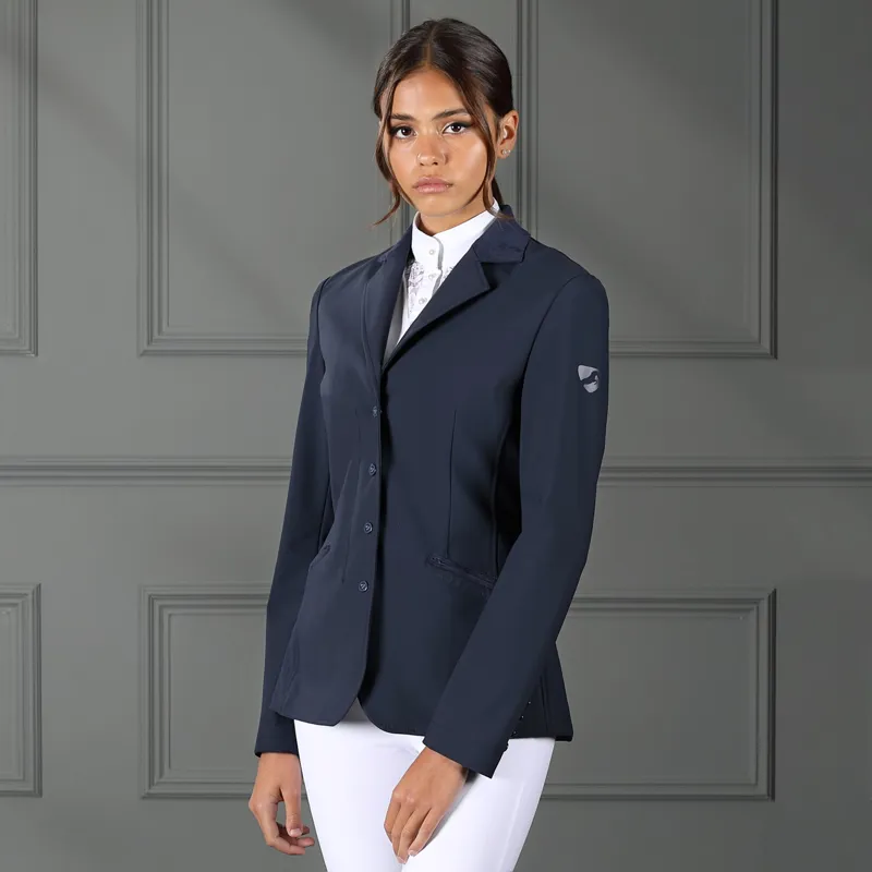 Shires Aubrion Ladies Bolton Show Jacket - Navy-4